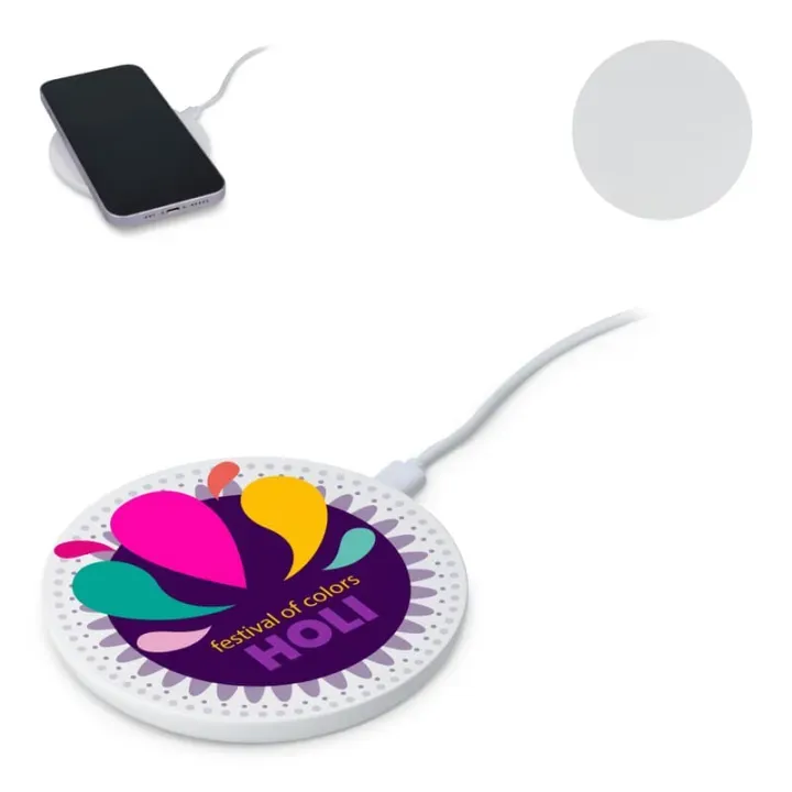 Wireless Fast Charger 15W with LED Indicator - LT95559 (gadzety reklamowe)